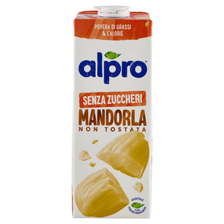 ALPRO Senza Zuccheri Mandorla, Bevanda 100% Vegetale, Basso in grassi, Senza Lattosio, 1l - 5411188122661