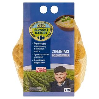 Ziemniaki jadalne do gotowania "Jakość z Natury Carrefour" 2 kg