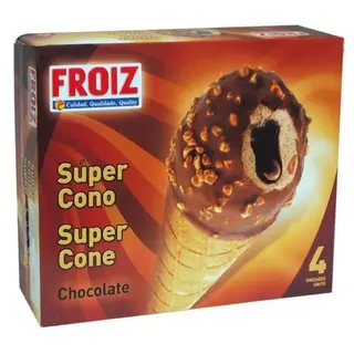 Helado Froiz Súper Cono Chocolate 4 U 260 G