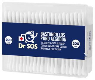 Bastoncillos de Algodón Dr. Sos 200 Uds
