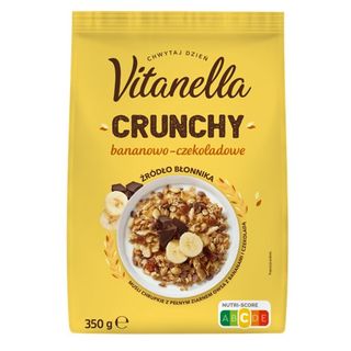 Vitanella Musli Crunchy bananowo-czekoladowe, 350 g