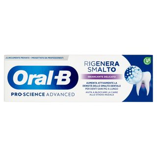 Oral-B Pro-Science Advanced Dentifricio Rigenera Smalto Sbiancante Delicato 75 ml