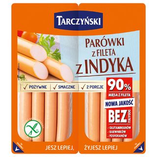 Tarczyński Parówki z fileta z indyka, 180 g