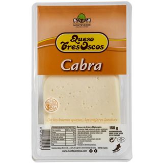 Queso De Cabra Tres Oscos, Lonchas, Bandeja 150 Gr. (25610445)