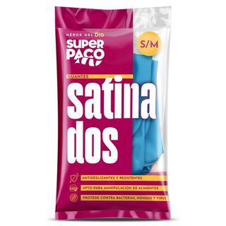 Guantes Satinados De Látex Talla S/M Super Paco De Dia Bolsa 2 Unidades