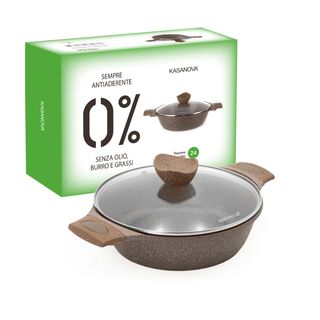 0% GRASSI TEGAME 24 CM, CON - COPERCHIO