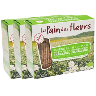 Pack 3x Le Pain des Fleurs Tostadas Sarraceno Eco 150g