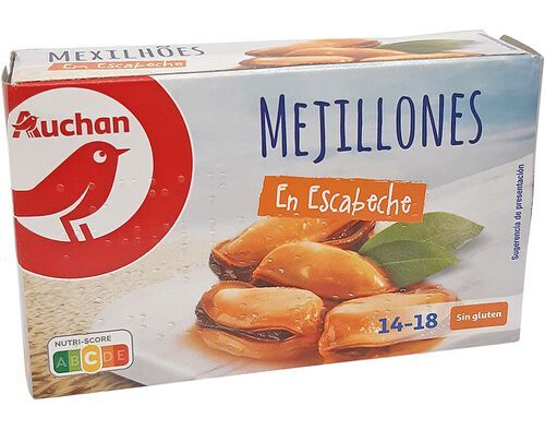 MEXILHÕES AUCHAN EM ESCABECHE 111(72)G