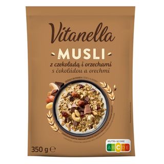 Vitanella Musli z czekoladą i orzechami, 350 g