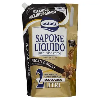 Mil mil Sapone liquido argan ricarica lt. 2