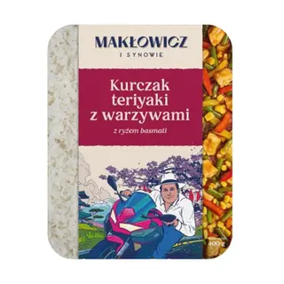 Makłowicz i Synowie Kurczak teriyaki z warzywami 400 g