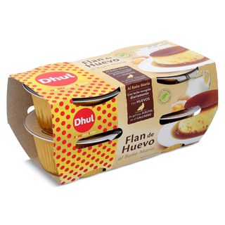 Flan De Huevo Al Baño María Dhul Pack 4 X 110 G