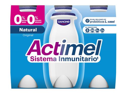 PROBIÓTICO ACTIMEL NATURAL 0% 6X100G