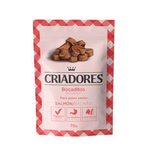 Criadores Bocaditos Senior De Salmón Para Gatos 0.07Kg