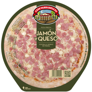 Pizza Jamón Queso Tarradellas 405Gr.