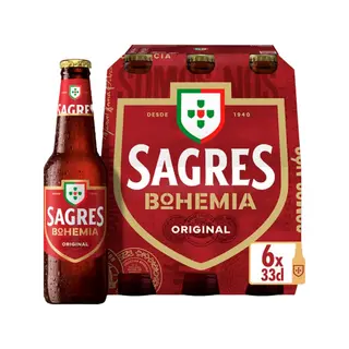 Sagres Bohemia Original Cerveja 6x33cl