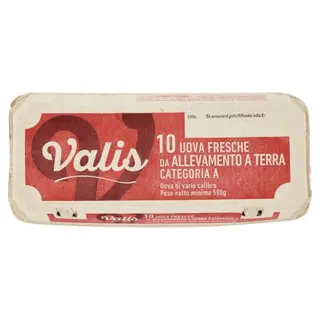 Valis 10 Uova Fresche da Allevamento a Terra Categoria A 500 g