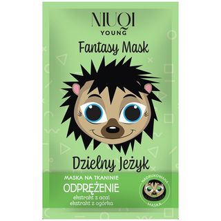 Niuqi Young Maska na tkaninie Dzielny Jeżyk, 1 szt.