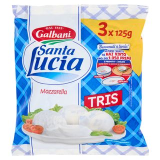 Galbani Santa Lucia Tris Mozzarella 3 X 125 G
