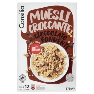 Consilia Muesli croccante con Cioccolato Fondente 375 g