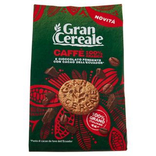 Gran Cereale Biscotti Con Caffè 100% Arabica E Cioccolato Fondente Con Fave Dell'Ecuador 280G