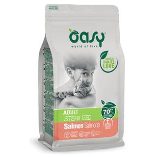 Oasy cat adult sterilized salmone 1.5kg