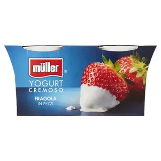 Müller Yogurt Cremoso Fragola In Pezzi 2 X 125 G - 115882