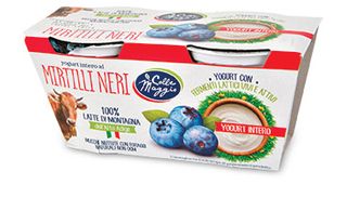 Yogurt intero ai mirtilli neri