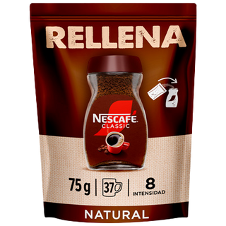 Cafe Soluble Natural Nescafé Recarga De 75 G.