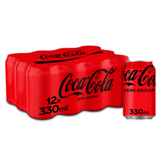 Refresco Coca-Cola Zero Pack 12 Uds. 33Cl.