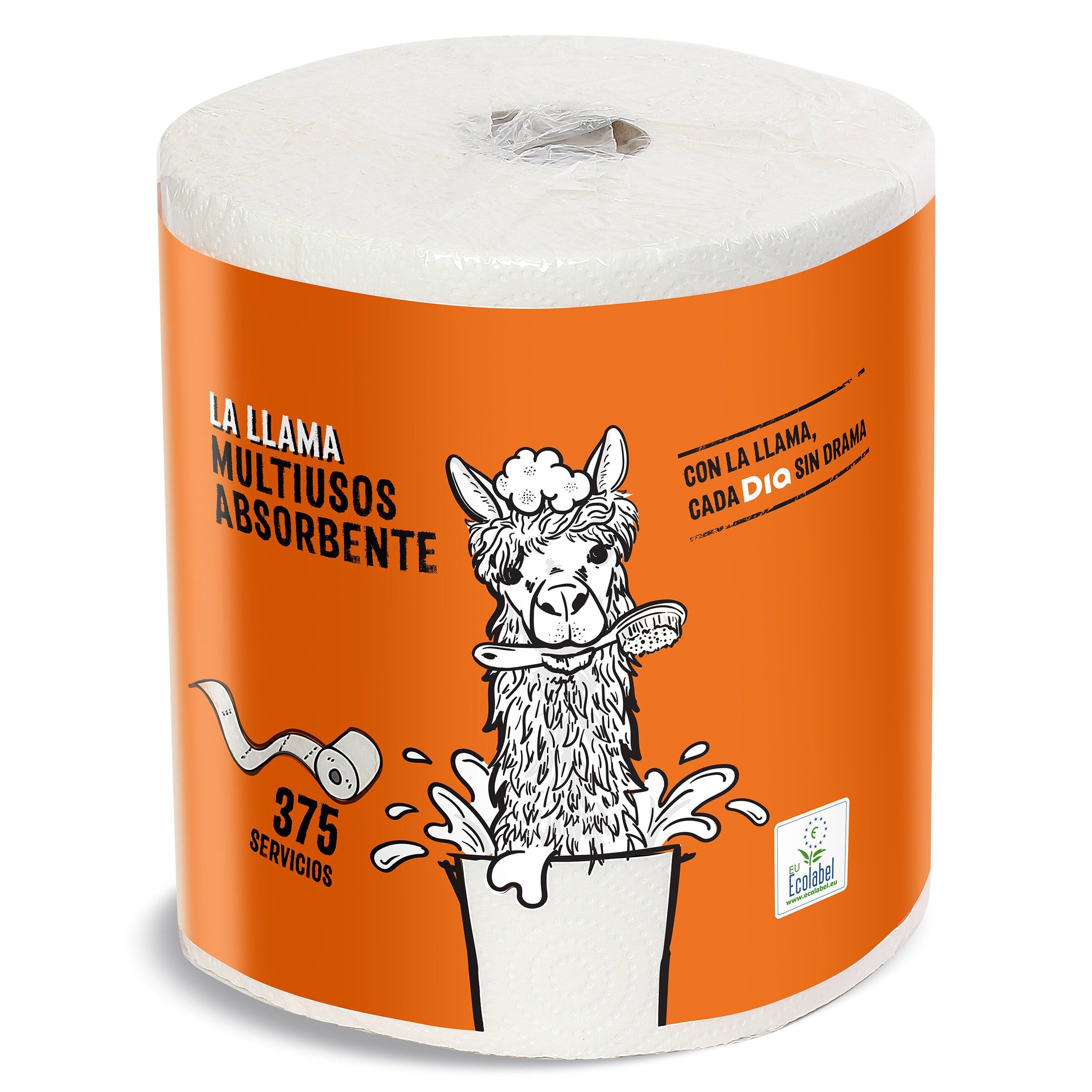 Papel Multiusos Absorción 375 Servicios La Llama Dia Bolsa 1 Unidad