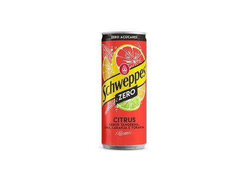 REFRIGERANTES COM GÁS SCHWEPPES CITRUS ZERO 0.33L