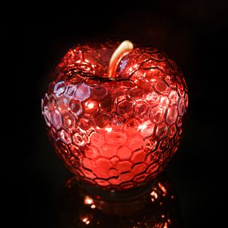 Lampada led Mela rossa senza fili - in vetro