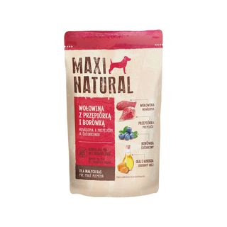 Maxi Natural Karma dla małej rasy Wołowina z przepiórką i borówką 150 g