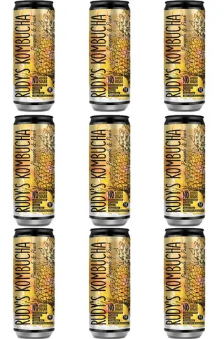 Kombucha de Ananás e Pêssego