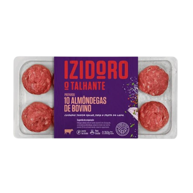 Izidoro Almôndegas Carne Bovino 350g