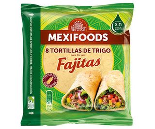 Tortillas de Trigo Mexifoods Fajitas 8 Uds.320 G.