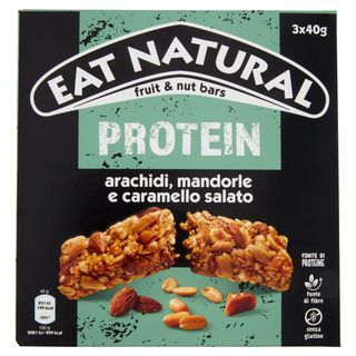 Eat Natural Protein arachidi, mandorle e caramello salato 3 x 40 g