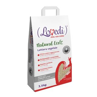 Lovedã¬ lettiera vegetale carboni attivi 3.5kg