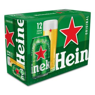 Cerveza Heineken Lager Pack De 12 Latas De 33 Cl.