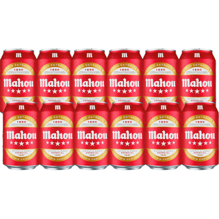 Pack 12x Mahou 5 Estrellas Cerveza Lata 330ml