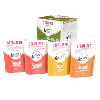 Vivi cat sterilised busta multipack 24x85g mix carne e pesce