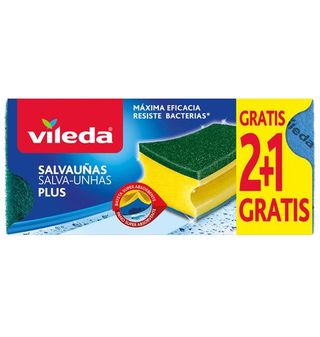 Salvauñas Vileda Antibacterias Verde 2+1