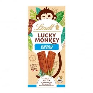 Chocolate Con Leche Lindt Lucky Monkey 100 G.