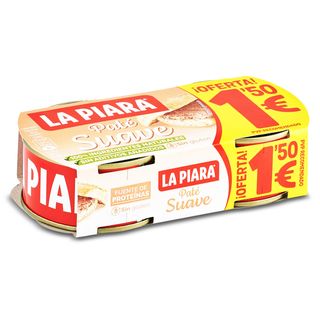 Paté Suave La Piara Pack 2 X 75 G