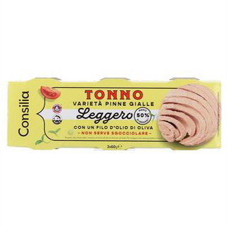 Consilia Tonno Leggero Olio Oliva 3x60 G