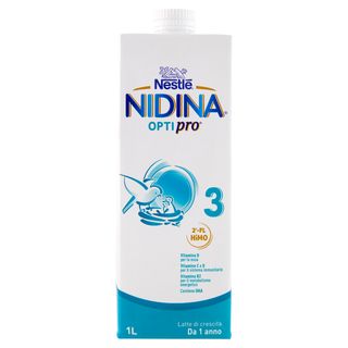 Nestlé Nidina Optipro 3 Latte Di Crescita Liquido Per Bambini Da 1 Anno Brick 1L