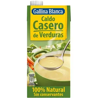 Caldo Casero Vegetal Gallina Blanca, Brik 1 Litro