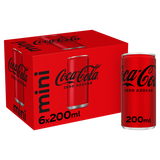 Coca-Cola Zero Azúcar 6x200ml Lata