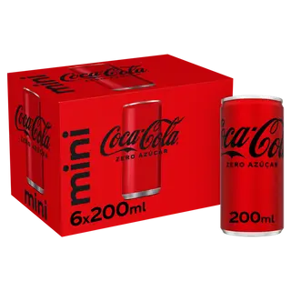 Coca-Cola Zero Azúcar 6x200ml Lata